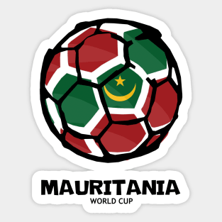 Mauritania Football Country Flag Sticker